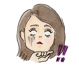 pretty funny little sisters sticker #681246