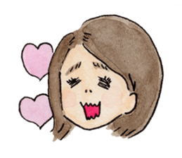 pretty funny little sisters sticker #681249