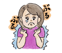 pretty funny little sisters sticker #681251