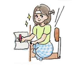 pretty funny little sisters sticker #681253