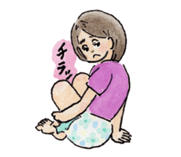 pretty funny little sisters sticker #681257