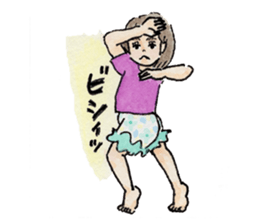 pretty funny little sisters sticker #681260