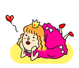 So cute!! Funny Princess sticker #681793