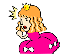 So cute!! Funny Princess sticker #681796