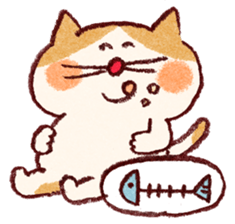 Cute cat and mouse sticker #681843