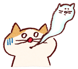 Cute cat and mouse sticker #681850