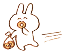 A sticker of  'Gluttonous Rabbit'. sticker #681900