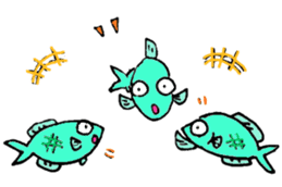 Merry sea friends sticker #682424