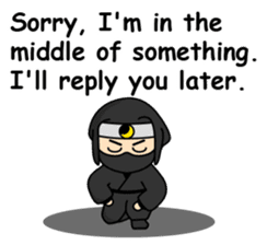 Puni Samurai (English version) sticker #682481