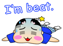 Puni Samurai (English version) sticker #682498