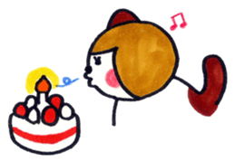 Fat cat girl sticker #683248