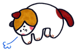 Fat cat girl sticker #683259