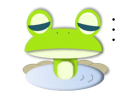 Cute frog, Lily. sticker #683702