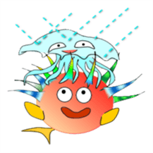 Fish and porcupine fish sticker #684518