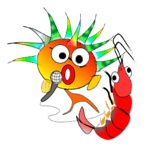 Fish and porcupine fish sticker #684528