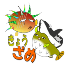 Fish and porcupine fish sticker #684533