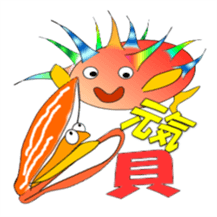 Fish and porcupine fish sticker #684539