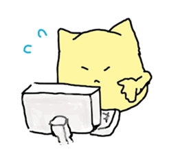 stock pot cat sticker #684943