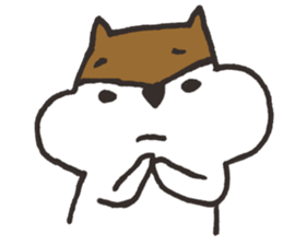 Funny squirrel stamp sticker #685328