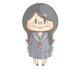 High school girl Mitsuko sticker #685346