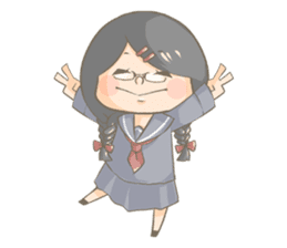 High school girl Mitsuko sticker #685347