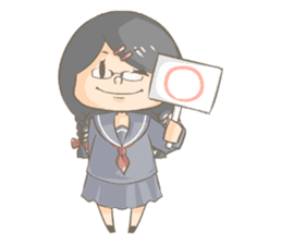 High school girl Mitsuko sticker #685352
