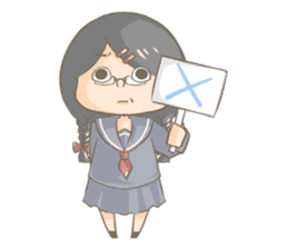 High school girl Mitsuko sticker #685353