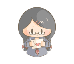 High school girl Mitsuko sticker #685354