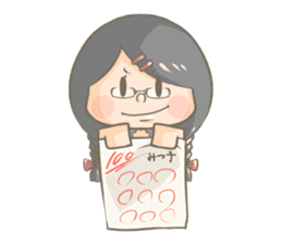 High school girl Mitsuko sticker #685358