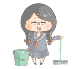High school girl Mitsuko sticker #685363