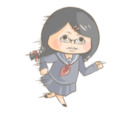 High school girl Mitsuko sticker #685365
