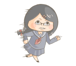 High school girl Mitsuko sticker #685365