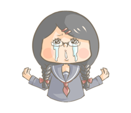 High school girl Mitsuko sticker #685367