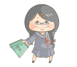 High school girl Mitsuko sticker #685371