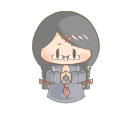 High school girl Mitsuko sticker #685377
