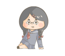 High school girl Mitsuko sticker #685382