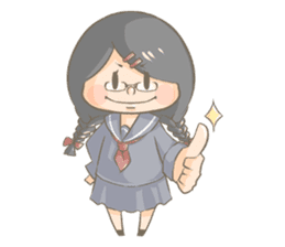 High school girl Mitsuko sticker #685385