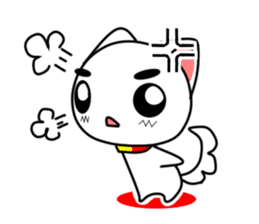 Goro-White Dog sticker #685410