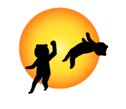 Tukinowakumazirou and sirokumako sticker #685727