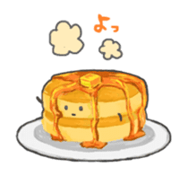 Cute pancakes sticker #686226