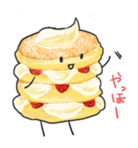 Cute pancakes sticker #686227