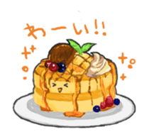 Cute pancakes sticker #686229