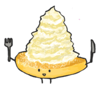 Cute pancakes sticker #686242