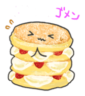 Cute pancakes sticker #686243