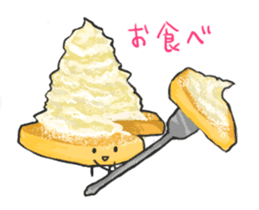 Cute pancakes sticker #686247