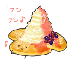 Cute pancakes sticker #686254