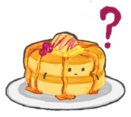 Cute pancakes sticker #686259