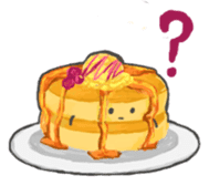 Cute pancakes sticker #686259