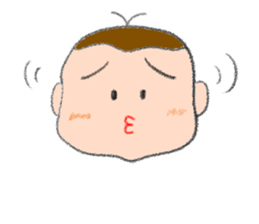 Expression of boy 2 sticker #686353