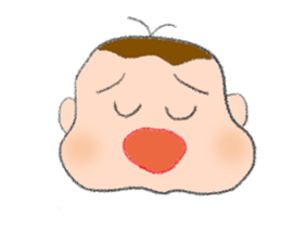 Expression of boy 2 sticker #686360